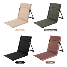 Lightweight Outdoor Folding Beach Chair with Storage Bag - Ergonomic Camping Seat