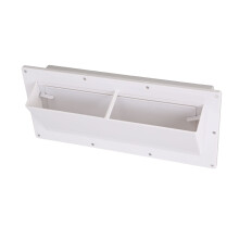 ABS Wind-Proof Exhaust Vent Cover for RV/Camper, White, Lockable