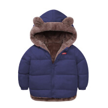 Floral Hooded Padded Jacket for Toddlers & Kids – Warm Winter/Fall Outerwear, Compatible with Rain Protection