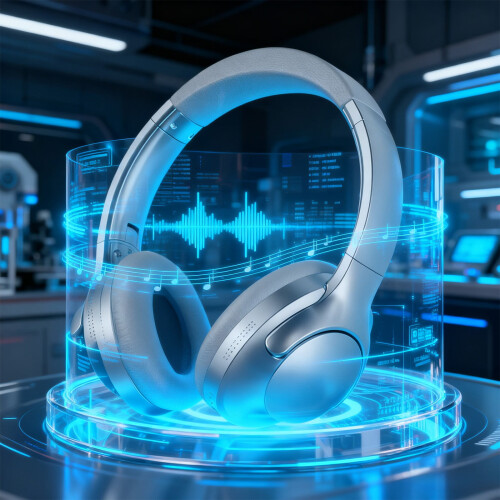 Ασύρματα ακουστικά Bluetooth με ήχο 8D, πτυσσόμενα ακουστικά πάνω από το αυτί, BT5.3,