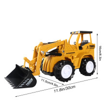 Electric Light Music Construction Excavator Toy Vehicle Model Rotating Joints Flexible Parts Realistic Play 12.8x5.12x6.89 inch