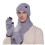 Ensemble bonnet, écharpe et gants tricotés 1