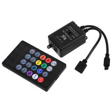 3Pièces Contrôleur LED Ir Couleurs Variables Modes Sonores