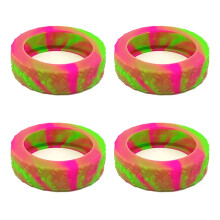 4pcs Durable Silicone Luggage Wheel Protectors Cover for Suitcases and Office Chairs