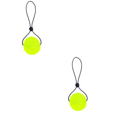 2Pcs Portable Yellow Hand Grip Strength Trainer Balls for Exercise
