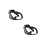 2Pcs Black Dog with Stretchy Strap Protection for Pets 1