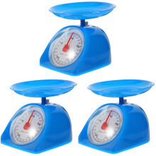 3Pcs Sky-Blue Multi-Function Digital Kitchen Scales for Baking & Food