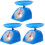 3Pcs Sky-Blue Multi-Function Digital Kitchen Scales for Baking & Food 1