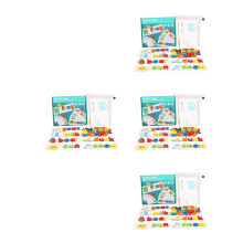 4Ensembles Blocs Lettres En Bois Colorés Jeu Éducatif Pour Enfants