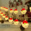1pc LED Red Hat Teddy Bear String Lights for Christmas Decoration, Creative String Lights for Window Display And Lighting Setup 1