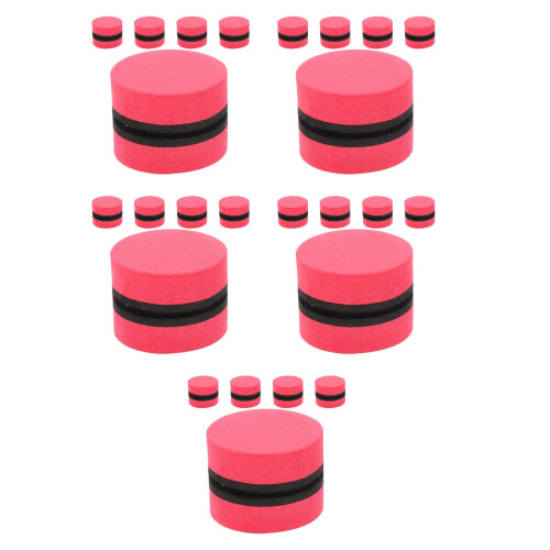 50Pcs Red Eva Felt Chalkboard Erasers for School Whiteboard Cleaning