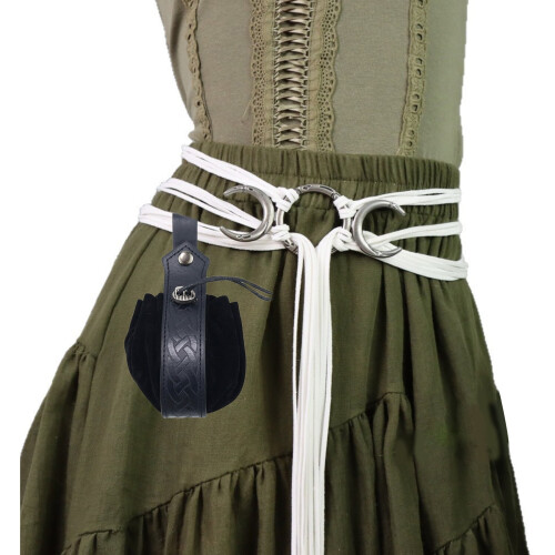 Medieval Belt Pack Set with Nordic Embossing and Detachable