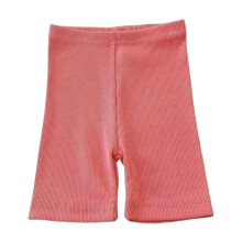 AWZXDE Girls Secure Fit Shorts For Girls Solid Color 5 Inch Underwear Layer Casual Comfortable Summer Wear For Toddlers Pink,12-18 Months