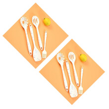 2Stk Silikon Spaghetti Servierlöffel Weiß, Schonend Und Vielseitig