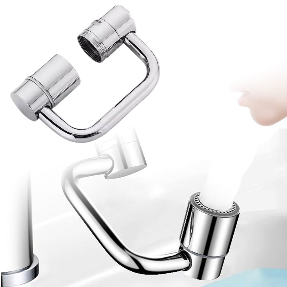 1440 Rotatable Faucet Aerator Extension For Toddlers, Dual Sprayer Mode Bathroom & Kitchen Faucet Attachment 9180479337041
