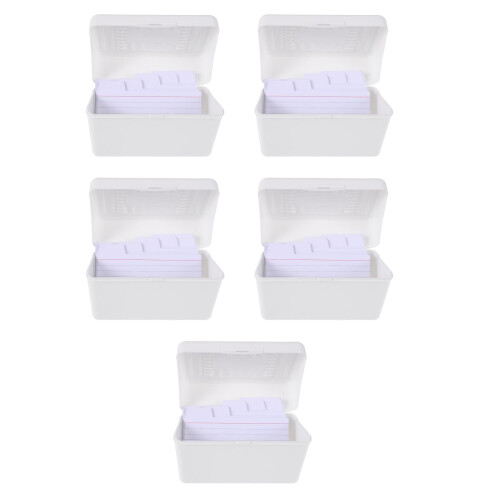 250Pcs White Lined Index Cards with Box for Study Notes & Flashcards