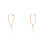 2Pcs Versatile Orange Mobile Phone Chain Lanyard Key Holder Decor 1