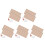 2500Pcs Round Light Brown Cork Pads with Strong Adhesive for Home Use 1