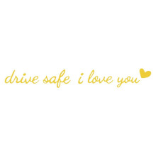 "I Love You" Car Mirror Sticker for Interior, Compatible with All Vehicles – Gift for Girlfriend, Friend, Family