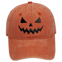 Klobouk Trucker s dýňovou hlavou, halloweenská baseballová čepice (přizpůsobitelný design), klobouky pro muže a ženy