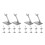 20Pcs Grey Plastic Rc Plane Stands Adjustable Model Display Holders 1