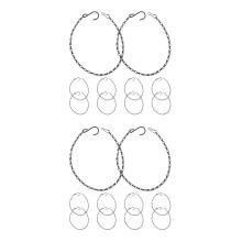 20Pcs Durable Black Metal Hanging Chains for Birdcages Planters