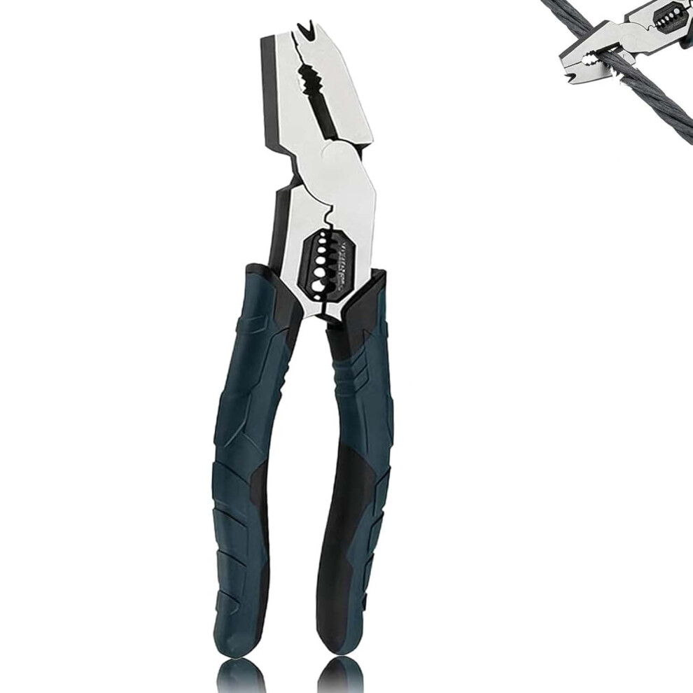 2026 New Industrial-Grade Multi-Function Cutting Pliers, 9-In-1 Multi-Functional Pliers Nail Puller/Wire Cutter/Stripper/Crimper For Diy & Home Use 9180479765806