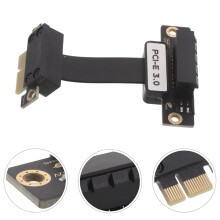 Black PCI-E Riser Cable Flexible Extension Data Transfer and Enhanced Gaming Performance