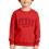 Boys Letter Print Crewneck Sweatshirt Soft Long Sleeve Fall 1