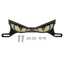 Motorcycle license plate devil eye decorative ligh