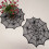Spider Web Lace Placemats Black Gothic 4 pcs 5