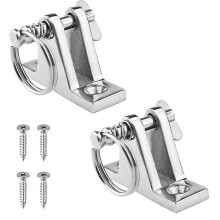Lot de 2 charnières de pont Top90 avec axe amovible, en acier inoxydable 316, pour bateaux.