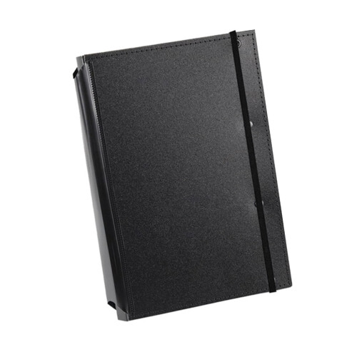 Bloc-notes pliable pour étudiants, infirmières et médecins, bloc-notes à 2 compartiments avec élastique