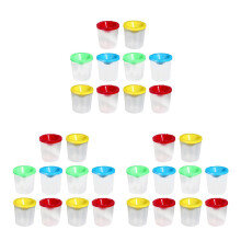 30Pièces Gobelets Lavage Pinceaux Peinture Enfants Accessoires Variés