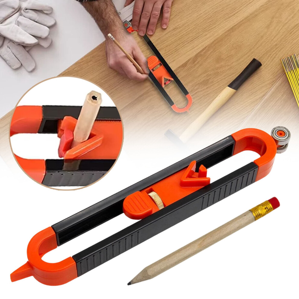 Woodworking Measuring Tool Â Precision Adjustable Carpenter Ruler With Pencil, Compatible With Diy & Construction 9357860042833