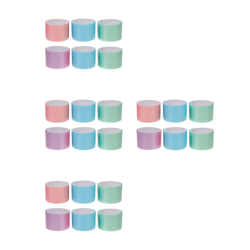 24 Rolls Funny Decompression Tape DIY Colored Sticky Ball Tapes