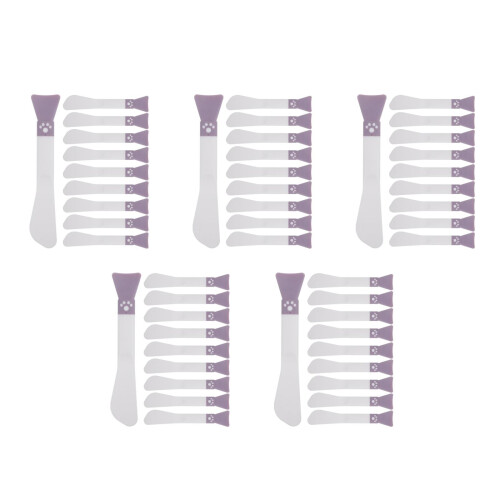 50Pcs Double-End Silicone Mask Applicator Brush Multi-Color Reusable