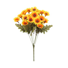 UV-beständige künstliche Gänseblümchen mit Stielen – Künstliche Wildblumen für Hochzeiten, Haus- und Gartendekoration (1 Stück)