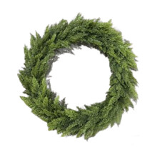 Fleascán Bocs Nollag 24" le Caora Dearga & Cnónna Giúise – Glasra Iomlán le haghaidh Maisiúcháin Laistigh/Lasmuigh i rith na Bliana