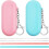 Conjunto de 2 canudos de silicone dobráveis com estojos e escovas. 1