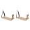 2Pièces Support Bras Massage Beige En PU, Portable Et Multifuntionnel 1