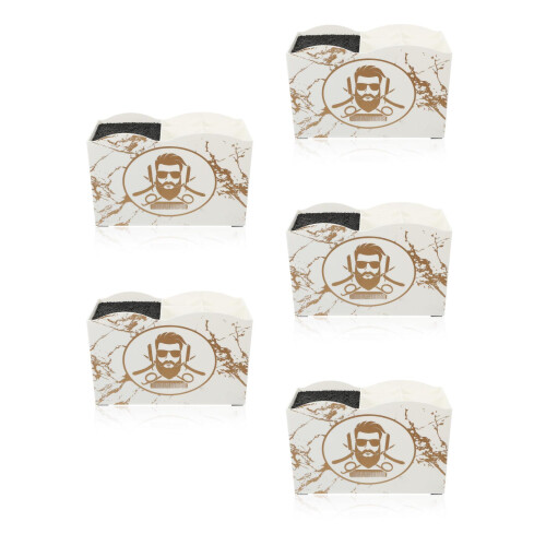 5Pcs White Styling Tool Organizer Barber Shop Scissors and Comb Holder