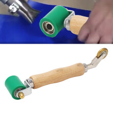 Rullo a doppia cucitura con ruote in silicone e ottone da 32 mm, resistente alle alte temperature