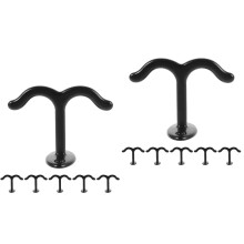 12Pcs Zinc Alloy Ceiling Hooks Black for Hanging Plants and Lanterns
