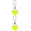 2Pcs Portable Yellow Hand Grip Strength Trainer Balls for Exercise 7