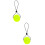 2Pcs Portable Yellow Hand Grip Strength Trainer Balls for Exercise 8
