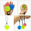 2Pcs Portable Yellow Hand Grip Strength Trainer Balls for Exercise 11