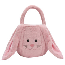 Personalized Bunny Easter Basket with Handles & Plush Eggs – Custom Gift for Kids, Babies, Toddlers, Teens – Compatible with Easter themes