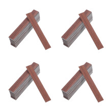 80Pcs Miniature Dollhouse Flooring Brown PVC Wood Grain Panels for DIY