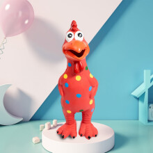 Rubber Chicken, Stress Relief Toy, Durable Squeaky Gag Gift For Adults And Kids, Multi-Color Durable Non-Toxic Plastic Material